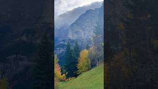 Visiting Lauterbrunnen valley getting from Lauterbrunnen to Murren 🗻 [upl. by Anibla]