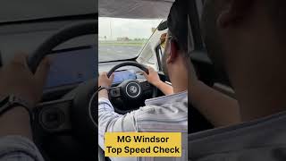 MG Windsor Top speed Check  Top speed of Electric Car  MG Windsor vs Mid size SUV vs compact SUV [upl. by Palladin]