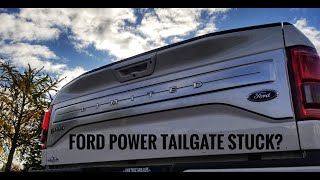 Ford F150 power tailgate stuck or frozen Quick easy fix [upl. by Lamok]