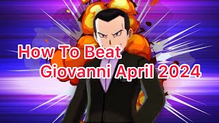 How To Beat Giovanni In Pokémon GO April 2024 [upl. by Abihsat53]