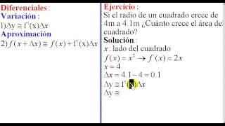 Variación por diferenciales ejercicio 3 [upl. by Worl]