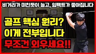 비거리가 미친듯이 늘어나는 충격적인 스윙의 원리 무조건 이것만 외우세요 [upl. by Avilys]