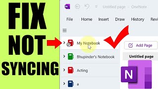 OneNote NOT SYNCING FIX [upl. by Naitsirhc498]