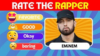 Rate the Rapper 🎤🔥  Ultimate HipHop Quiz to Test Your Rap Rankings [upl. by Hannah777]