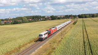 IC  Umleiter in Mecklenburg mit BR 218 Lübeck  Bad Kleinen 2024 Teil 2 [upl. by Hareehat]