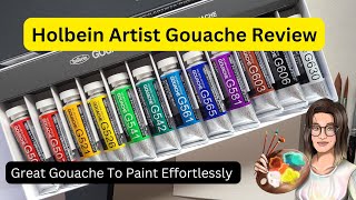 Is Holbein Artist Gouache Good Real Swatches [upl. by Tito]