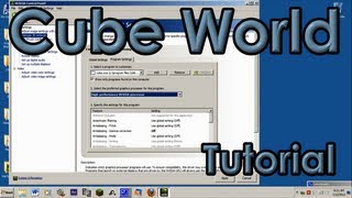 Cube World Tutorial Enabling Triple Buffering and VSync with NVIDIA Graphics Card [upl. by Nathalie171]