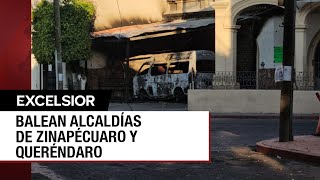 Grupos armados atacan alcaldías de Zinapécuaro y Queréndaro Michoacán [upl. by Rodina547]