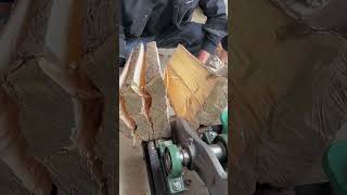 Wood splitting process Goodtools and machinery make work easy [upl. by Heinrick]