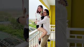 sameerabbasi500 sanayaa trending viral couple romantic huppy [upl. by Ailat]