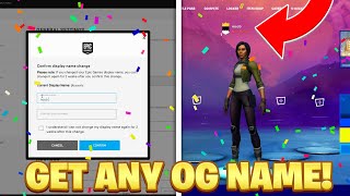 How to get ANY OG Epic Name in Fortnite Chapter 3 Season 2 EASY [upl. by Lertnek]