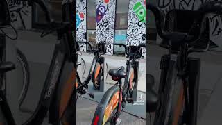 Bike Stand at Danforth Ave Toronto toronto travel torontotravelguide biketown [upl. by Darton]