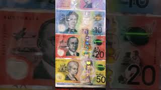 Australia Dollar amp England Pound  Polymer Currency 💷 currencycollection foreigncurrency [upl. by Uthrop717]