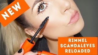 NEW RIMMEL SCANDALEYES RELOADED MASCARA  REVIEW amp DEMO [upl. by Reinke]