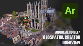 Augmented Reality using google maps Geospatial Adobe Aero Beta overview [upl. by Annoirb]