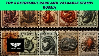 Top 5 Extremely Rare and Valuable Stamps  Russia [upl. by Eivets]