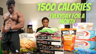 Eating Under 1500 Calories EVERYDAY for a MONTH [upl. by Sorci]