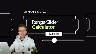 Input Range Slider in Webflow and WeBlocks [upl. by Becky334]