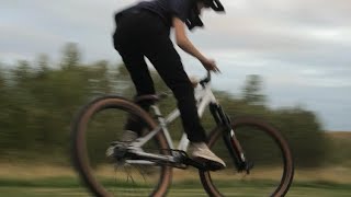 6 month DIRT jumper progression  mtb mountainbikestunt freeridemtb mountainbiking [upl. by Tnert]