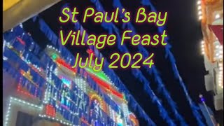 MALTA  St Paul’s Bay Village Festa summer traditions feast2024 malta 26724 [upl. by Cottrell826]