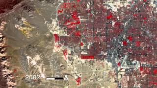 Satellites Capture Las Vegas Growth Spurt from Space [upl. by Christiansen]