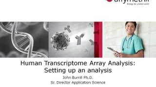 TAC Software Training  Human Transcriptome Array Analysis Setting up an analysis [upl. by Alihet]