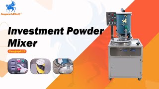 SuperbMelt Vacuum Investment Powder Mixer for Jewelry Casting Line [upl. by Ayad389]