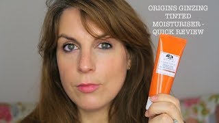 Origins GinZing Tinted Moisturiser  Quick Review [upl. by Nikita]