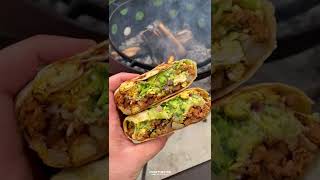 Chorizo Breakfast Burrito Recipe  Over The Fire Cooking by Derek Wolf [upl. by Etnaihc617]