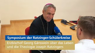 Symposium der RatzingerSchülerkreise 2023  Erzbischof Georg Gänswein über Joseph Ratzinger [upl. by Eilzel]