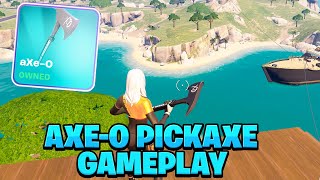 Fortnite AxeO Pickaxe Gameplay ⛏️ The Weekend [upl. by Reivaz]