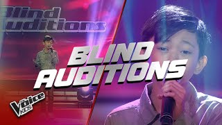 The Voice Kids Jionx Bautista the selftaught singer Blind Auditions [upl. by Assilram]