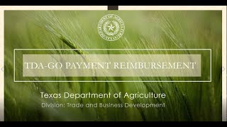 TDA Go Payment Reimbursement Training Videos Webinar [upl. by Atiuqcaj]