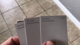 Functional Gray paint color SW 7024 by Sherwin Williams [upl. by Annahgiel]