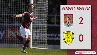 HIGHLIGHTS Northampton Town 2 Burton Albion 0 [upl. by Ydroj]