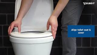 How To Install A Duravit Starck 3 Toilet Seat and Cover [upl. by Idoc]