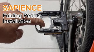 Sapience Folding Pedals Installation [upl. by Navy]