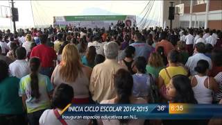 Las Noticias  Inicia ciclo escolar 20142015 [upl. by Maitland351]