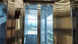 Kone Glass Passenger Lift at MITEC KL Metropolis [upl. by Newlin]