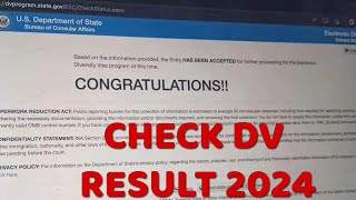 How to check DV lottery result 2025 DV result kasari herne Full guide for EDV result [upl. by Aliehs793]