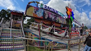 Swales Baileys Terminator Onride POV Kettering Feast Fair 2024 [upl. by Ellennod]