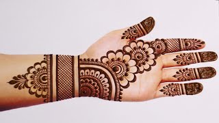 Latest Simple Mehandi design for hands Easy Mehndi designMehandi ka designMehendi Mehndi designs [upl. by Dorej]