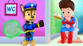 OMG Spiderman Ryder Open The Toilet Now  Sad Story But Happy Ending  Paw Patrol 3D Animation [upl. by Tolley340]