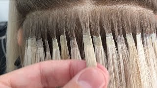 Ultra Blonde Keratin Bonded Hair Extensions [upl. by Inad]