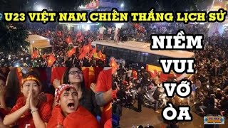 Cảm xúc vỡ òa của hàng triệu dân Việt Nam sau khi trận đấu giữa U23 Việt Nam và U23 Iraq kết thúc [upl. by Ticknor]