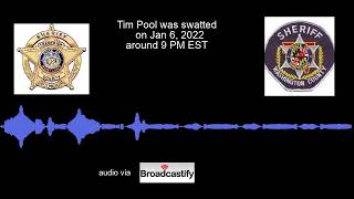 Tim Pool Swatted Police Dispatch Audio redacted [upl. by Leind]