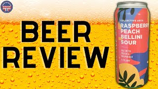 Collective Arts Raspberry Peach Bellini Sour  Beer Review [upl. by Salsbury]