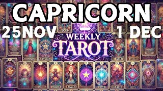 Capricorn Weekly Tarot Reading November 25  December 1  Ambition Structure amp Guidance [upl. by Hortensia]