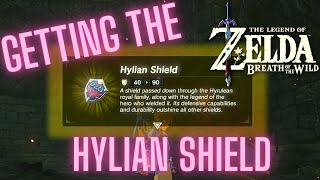 Zelda BOTW  Getting the Hylian Shield  Hyrule Castle Stalnox Battle [upl. by Loftus]