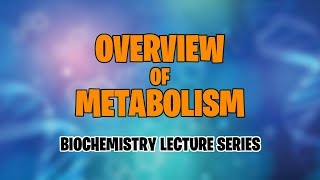 OVERVIEW OF METABOLISM  BIOCHEMISTRY  MEDVIDSMADESIMPLE [upl. by Meid]